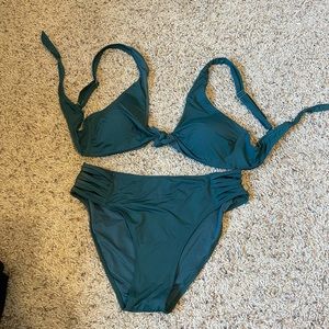 Dark Green Fashion Nova Swimsuit